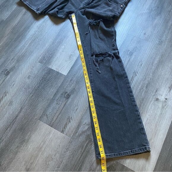 Urban Outfitters Jeans High Rise BDG Flare Black Distressed 28 - Picture 9 of 12